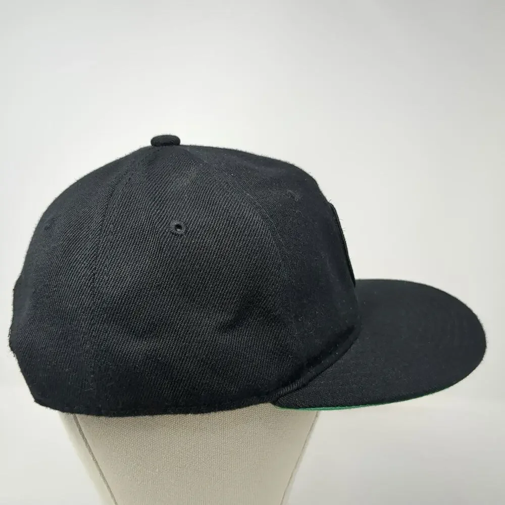 Crown Trejo's Tacos Snapback Black One Size Hat Danny Trejo Logo Green Underbrim